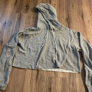 Cropped Grey Hoodie